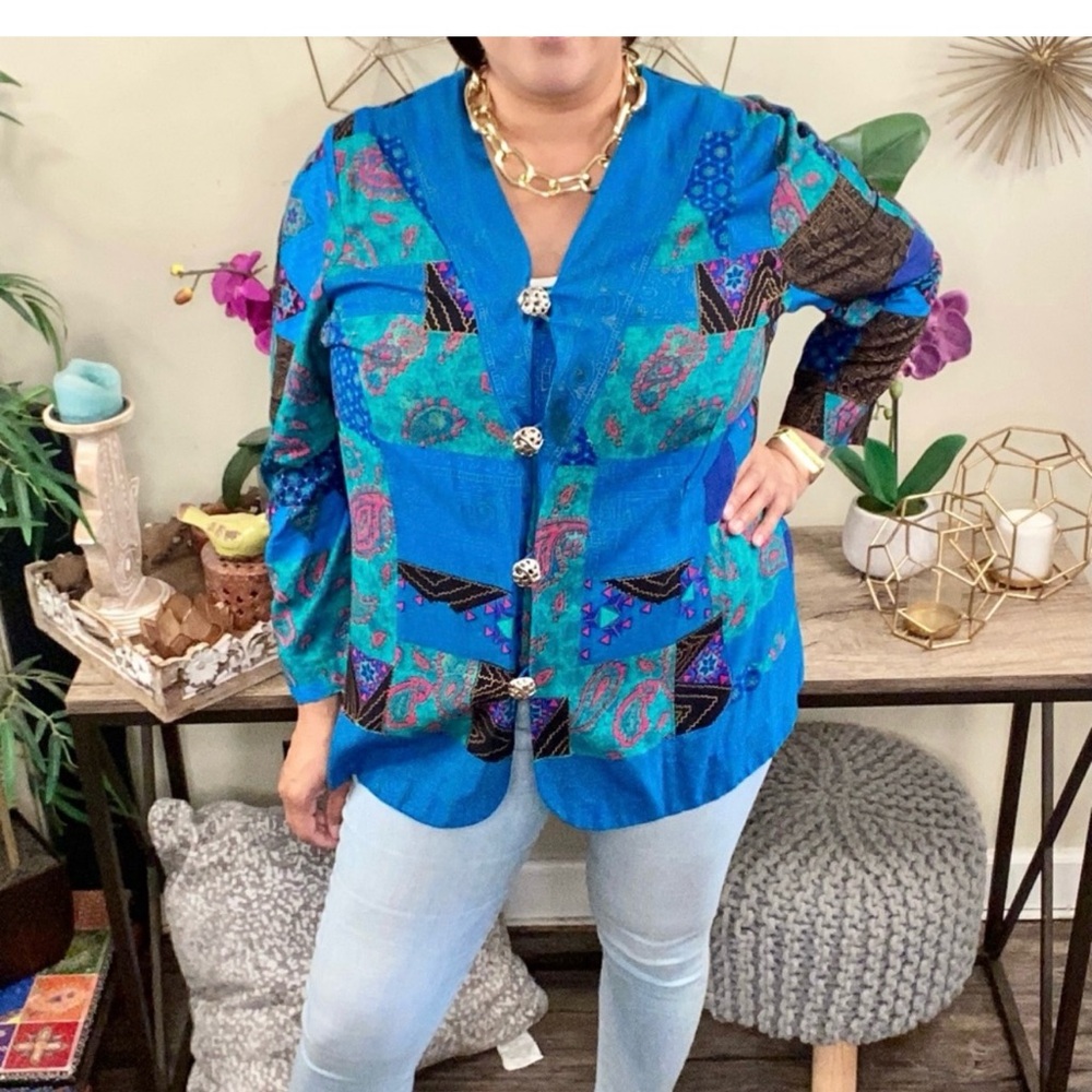 Vintage Multi Pattern Jacket - image 4